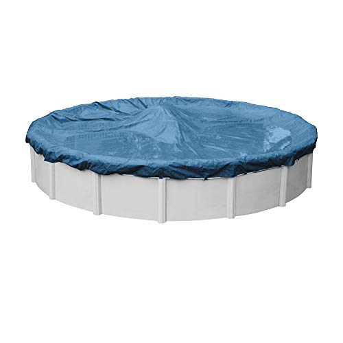 Pool Mate 3528-4PM Heavy-Duty Blue Winter Pool Cover for Round Above Ground Swimming Pools, 28-ft. Round Pool von Pool Mate