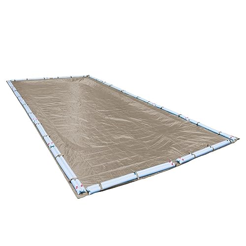 Pool Mate 572040R Winter Pool Cover, Extra Heavy-Duty Sandstone, 20 x 40 ft Inground Pools von Pool Mate