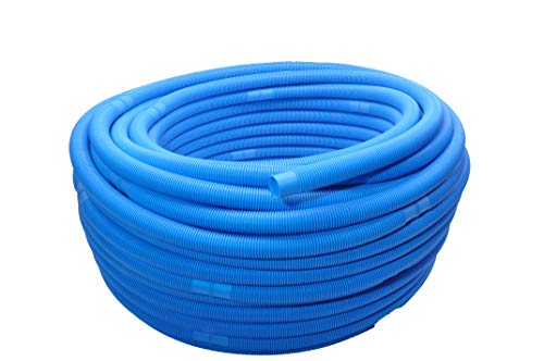 Pool-Profi24 6m Pool-Schlauch 38mm Durchmesser | Schwimmbadschlauch UV-beständig und teilbar (Blau) von Pool-Profi24.de