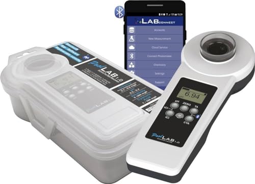 Pool Lab 1.0 Tragbarer Poolwassertester, Modell POL01, Weiß und Schwarz von PoolLab 1.0