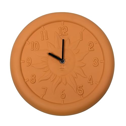 Poolmaster 52550 Terra Cotta Uhr für Innen- und Außenbereich, 30,5 cm von Poolmaster