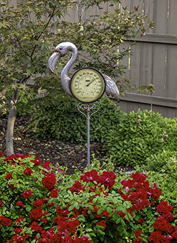 Poolmaster 54580 Außenthermometer Gartenstecker Flamingo Multi von Poolmaster