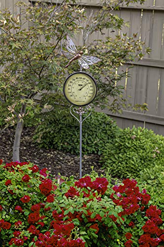 Poolmaster 54583 Außenthermometer Gartenstecker Libelle, Multi von Poolmaster