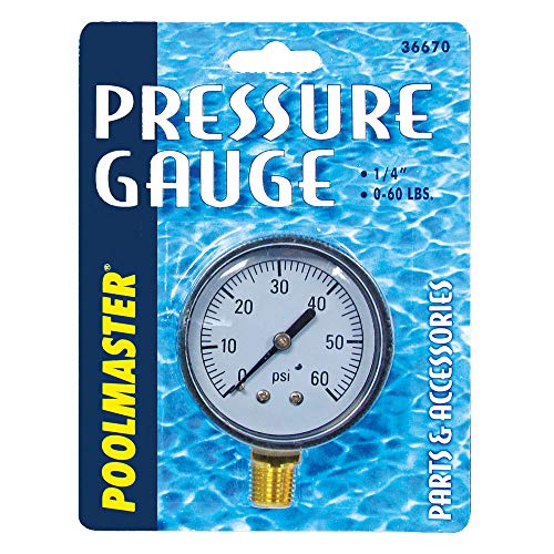 Poolmaster Manometer für Schwimmbad oder Spa Filter Unterseitenbefestigung Medium neutral von Poolmaster
