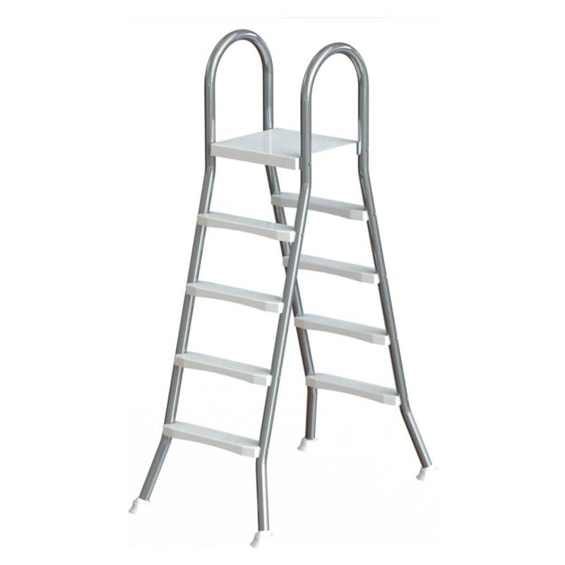 Poolomio Edelstahlleiter mit Handlauf 4-stufig für Pools bis 140 cm Poolomio Edelstahlleiter mit Handlauf 4-stufig für Pools bis 140 cm von Poolomio