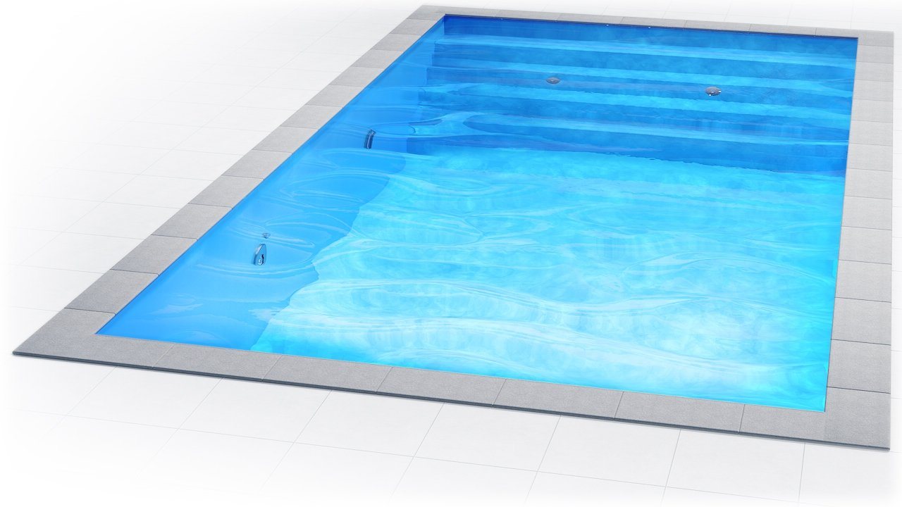 Poolomio Pool Styroporpool Bausatz - 600 x 300 x 150 cm (Styropor Pool Bausatz) von Poolomio