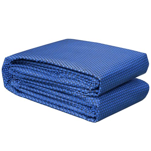 Poolpanda Premium Solarfolie 800 x 500 cm rechteckig | Stärke 400 µm | schwarz/blau | zuschneidbar | Solarplane für Pool | Poolheizung von Poolpanda