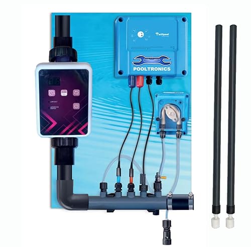 POOLTRONICS WiFi SEL – Automatische Wasseraufbereitung mit Salzelektrolyse und pH-Dosierung für Whirlpool und Pool mit WLAN (15 g/h – 75 m³) (15 g/h – 75 m³ FlowSWITCH und LEVELSWITCH) von Pooltronics