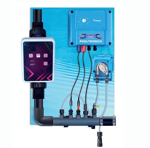 POOLTRONICS WiFi SEL – Automatische Wasseraufbereitung mit Salzelektrolyse und pH-Dosierung für Whirlpool und Pool mit WLAN (30 g/h – 150 m³) (30 g/h – 150 m³ FlowSWITCH) von Pooltronics