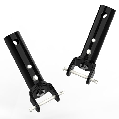 Poolvio Pool-Staubsaugerkopf-Ersatzgriffe (2er-Pack) – robuste Aluminium-Drehgriffe mit EZ-Clips und Sicherungsstiften – passend für Standard-Teleskopstange und Poolzubehör von Poolvio