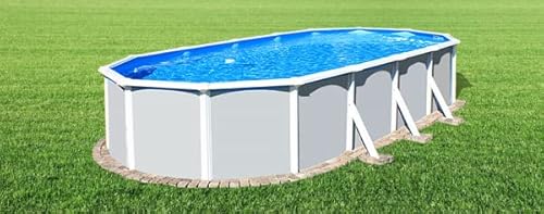 Schwimmbad Ovalpoolset Starzon 7,20 x 3,60 x 1,20m, Komplettset von Poolzon