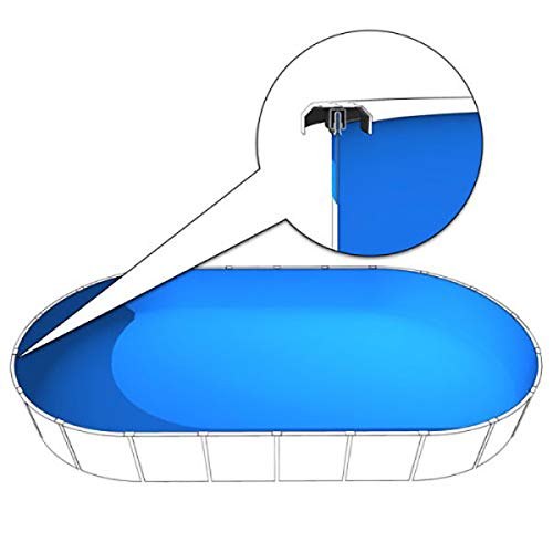 Schwimmbadfolie oval 7,20 bis 7,30 x 3,60 x 1,35m, 0,60 mm Stärke, Poolfolie 720x360cm von Poolzon