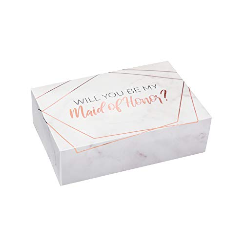 Maid of Honor Box | 1 Packung | Maid of Honor Box | Geschenk für Trauzeugin | modernes Marmor-Design Maid of Honor Box | 1 Packung | Maid of Honor Box | Geschenk für Trauzeugin | modernes Marmor-Design von Pop Fizz Designs