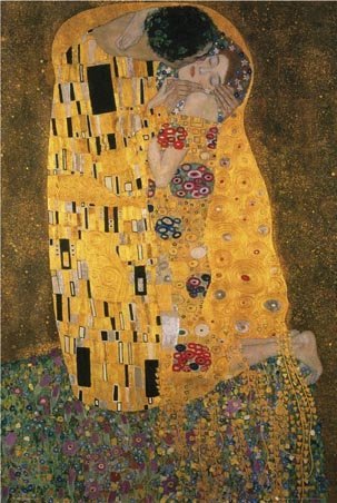 The Kiss Gustav Klimt Art 61x91.5cm Poster von Grindstore
