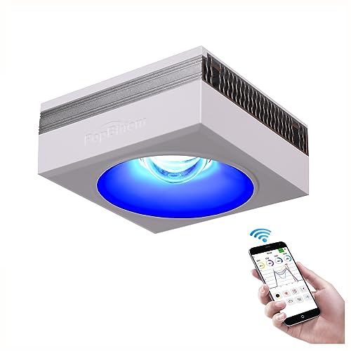 PopBloom RL90 WiFi Reef Aquarium Beleuchtung Led Meerwasser Led für 24inch 60cm Aquarium Led Lampe Reef Coral Tank (mit Aufhängeset) von PopBloom