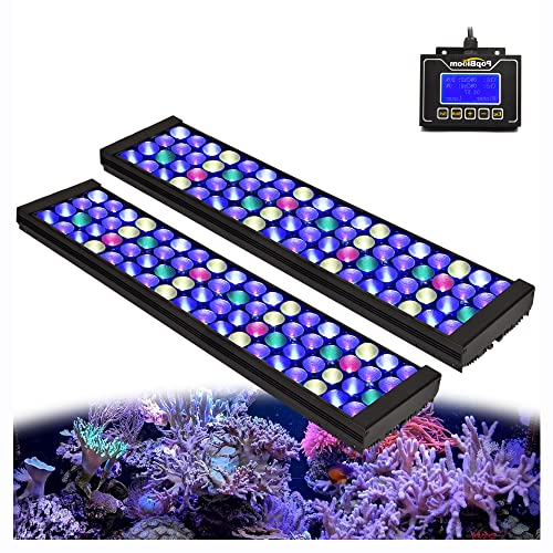 PopBloom T50 aquarium beleuchtung led meerwasser led für aquarium led lampen aquarium 100-140cm marine reef salzwasser tank von PopBloom