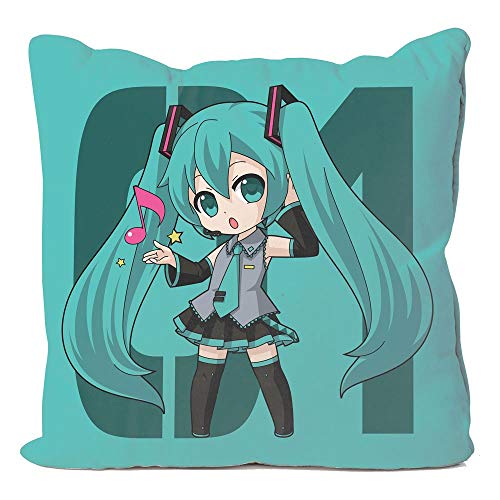 PopBuddies - Hatsune Miku - Kissenbezug, Pillow- 50x50 - original & lizensiert (ohne Innenkissen) von PopBuddies