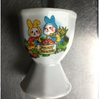 Keramik Eierbecher - Lustige Hasen von Popeth