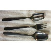 Glas Crudités Servierplatte Mit Inoxriv Besteck Glas Crudités Servierplatte Mit Inoxriv Besteck von Popeth