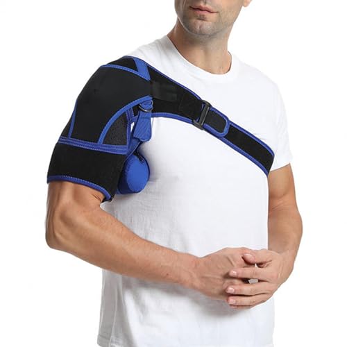 PopieL Airbag-Schulterstützgurt – verstellbare Schulterstütze für Luxation, Anti-Luxation, Gelenksteifheit, Gefrorene Schulter, atmungsaktive Unisex-Schulterpolster-Orthese für Sport von PopieL