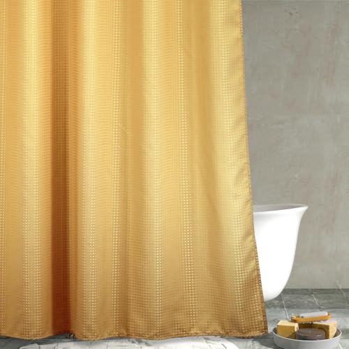 Popkozzi Duschvorhang mit Waffelmuster, strapazierfähig, strukturiert, für Mädchen-Badezimmer, wasserabweisend, waschbar, Dickes Polyestergewebe, 183 x 183 cm Länge Popkozzi Duschvorhang mit Waffelmuster, strapazierfähig, strukturiert, für Mädchen-Badezimmer, wasserabweisend, waschbar, Dickes Polyestergewebe, 183 x 183 cm Länge von Popkozzi