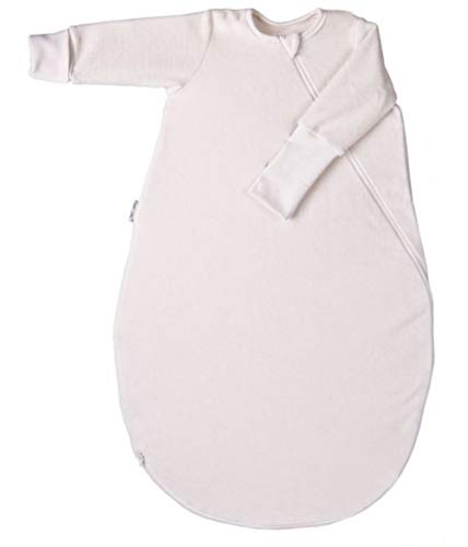 Popolini Schlafsack Langarm aus Baumwollvlies Bio-Baumwolle (L - 110 cm) von Popolini