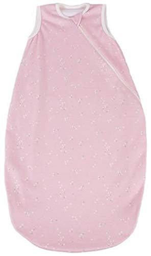 Popolini Sommer-Schlafsack ohne Arm 1-lagig Bio-Baumwolle (Splinter Rosa, Gr. L - 110 cm) von Popolini
