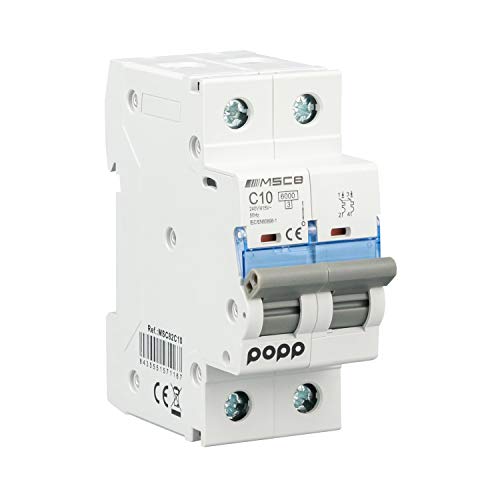 POPP® Automatischer Magnet-Thermoschalter, Industriell CURVA C 1P 2P 3P + 6A 10A 16A 20A 25A 32A 40A 50A 63A von Popp