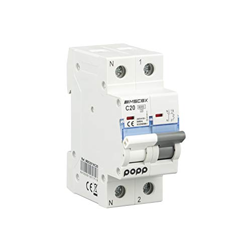 POPP Industrielle magnetische automatische Schaltkurve C 1P 2P 3P + 6A 10A 16A 20A 25A 32A 40A 50A 63A (1P+N, 63A) von Popp