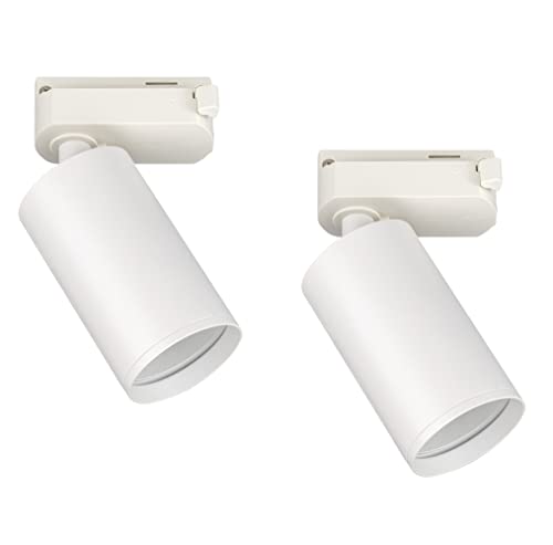 Popp Einbaustrahler, einphasig, GU10, bis max. 10 W, Weiß (Leuchtmittel nicht im Lieferumfang enthalten), moderne schwenkbare Deckenleuchte, 2 Stück, Weiß von Popp