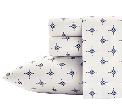 Poppy & Fritz Compass Cotton Sheet Set, Full von Poppy & Fritz