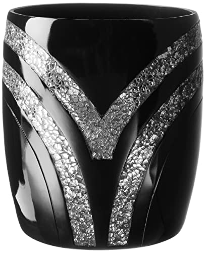 Popular Bath Sinatra Black, Harz, Schwarz, Waste Basket von Popular Bath