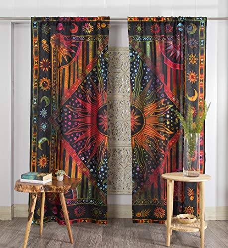 Popular Handicrafts Indische brennende Sonne, Hippie-Mandala-Fenstervorhänge, Batikfärbung, böhmische Sonne, Mond, schöne Vorhänge, Schlafzimmer, Wohnzimmer, Balkon, Volant, Paneele, Popular Handicrafts Indische brennende Sonne, Hippie-Mandala-Fenstervorhänge, Batikfärbung, böhmische Sonne, Mond, schöne Vorhänge, Schlafzimmer, Wohnzimmer, Balkon, Volant, Paneele, von Popular Handicrafts