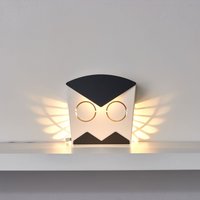 Schwarze Aluminium Eule Led Licht Leuchte von PopupLightingDesigns