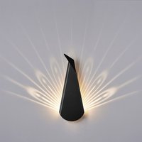 Schwarze Aluminium Peacock Led-Leuchte von PopupLightingDesigns