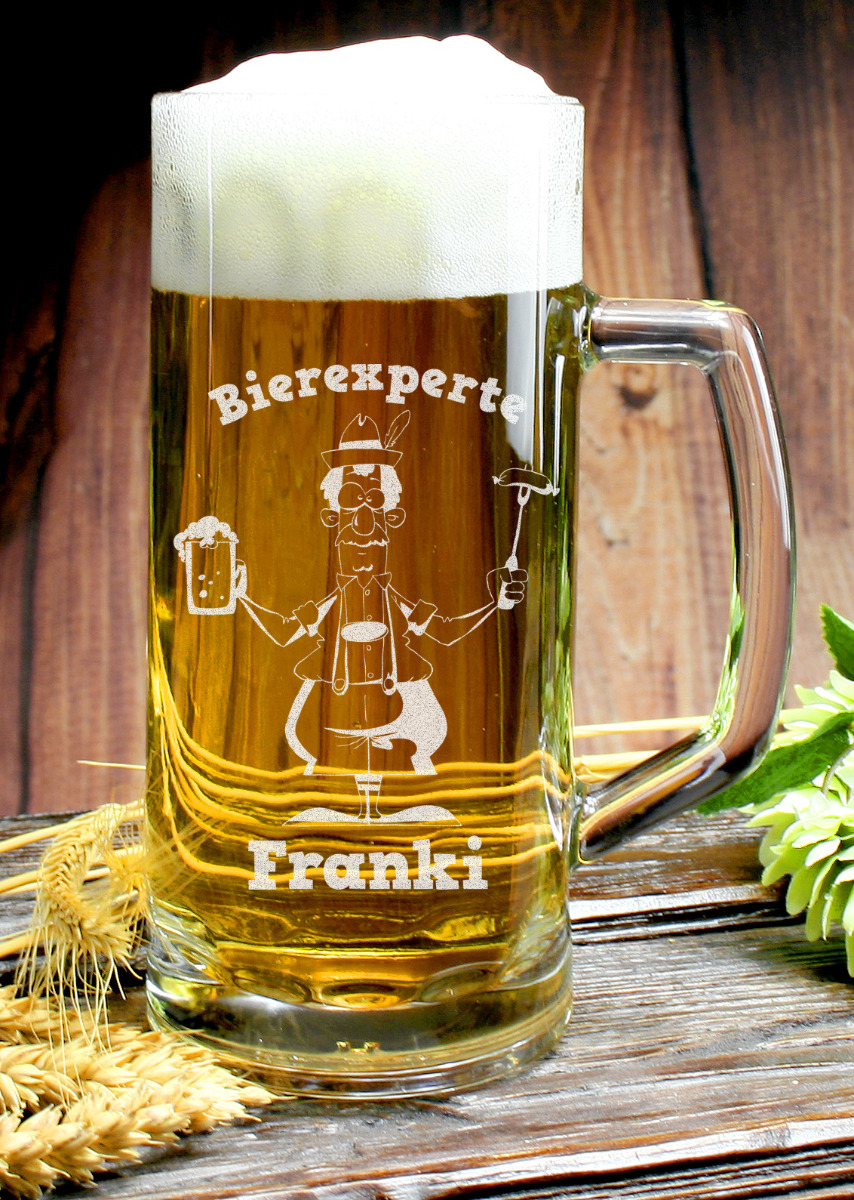 Bierseidel Bierkrug Bernd 0,5L Gravur Geburtstag von PorcelainSite GmbH