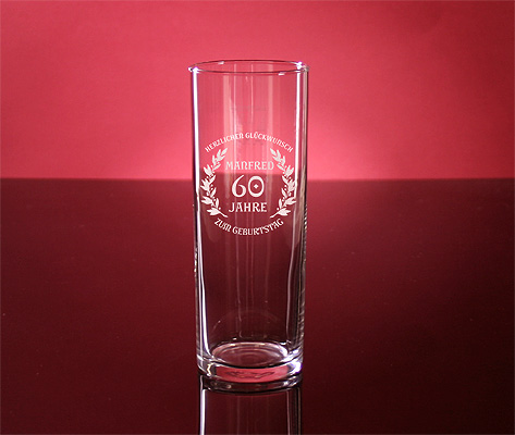 Kölschglas 0,2L Gravur Hochzeit von PorcelainSite GmbH