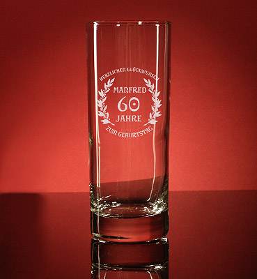 Longdrinkglas 33cl Gravur Hochzeit von PorcelainSite GmbH