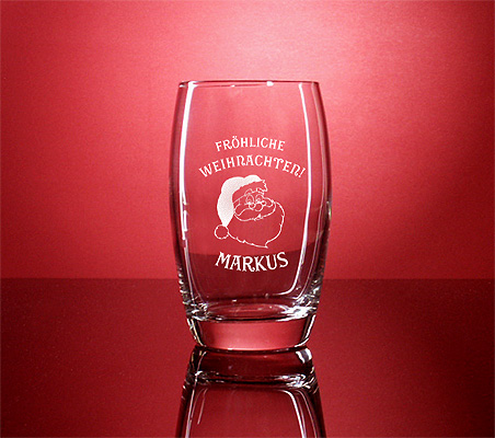 Longdrinkglas Salto 35cl Gravur Weihnachten von PorcelainSite GmbH