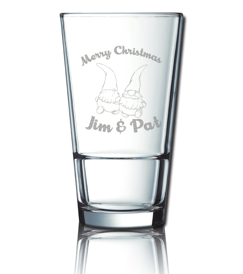Longdrinkglas Wasserglas Stack Up 40cl gravieren Weihnachten - stapelbar von PorcelainSite GmbH