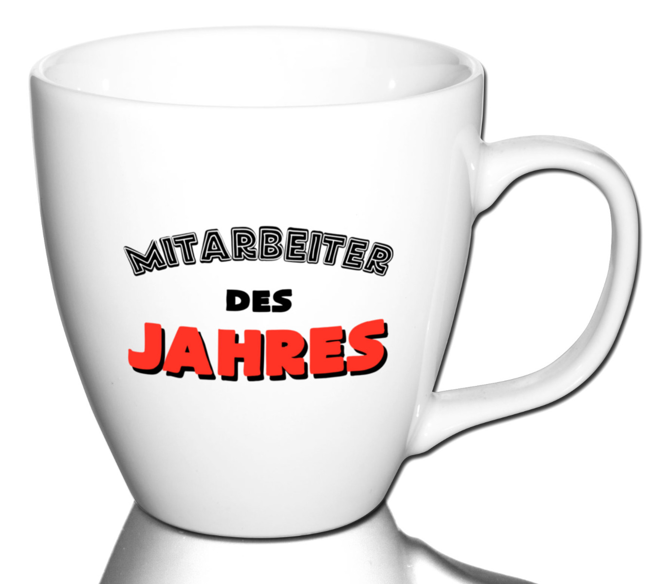 Lustige Kaffeetasse Bürotasse Tasse mit Spruch  - Dekor: Mitarbeiter des Jahres von PorcelainSite GmbH