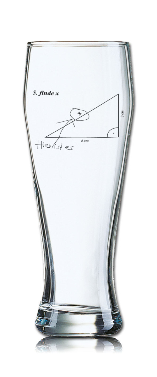 Lustiges Bierglas Weizenbierglas Bayern 0,5L - 5. finde X von PorcelainSite GmbH