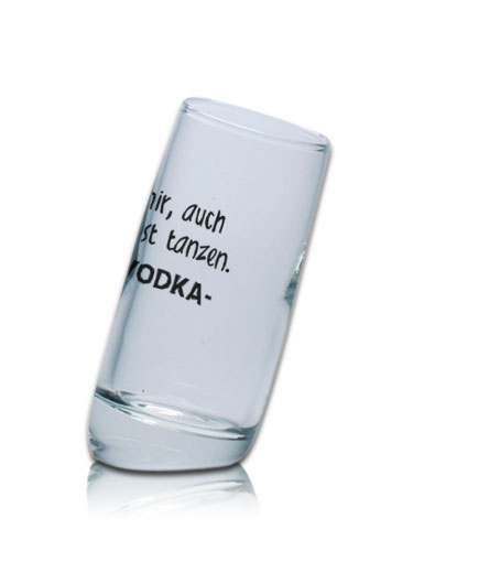 Lustiges Schnapsglas Pisa 60 ml - Vertrau mir, auch DU kannst tanzen. -VODKA- von PorcelainSite GmbH