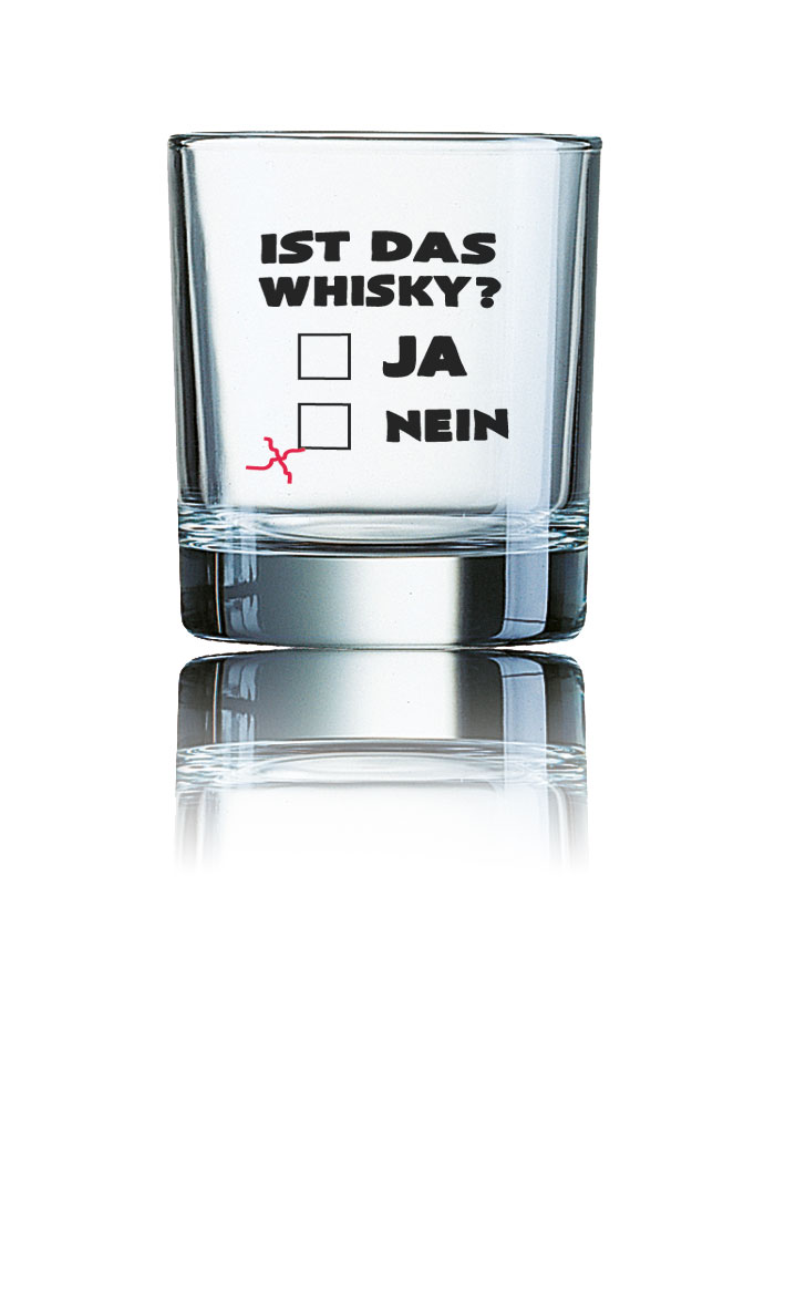 Lustiges Whiskyglas Islande 300 ml - Ist das Whisky? von PorcelainSite GmbH