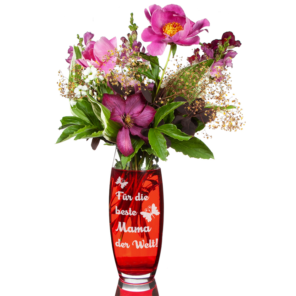 Vase Flora Modena mit individueller Gravur von PorcelainSite GmbH