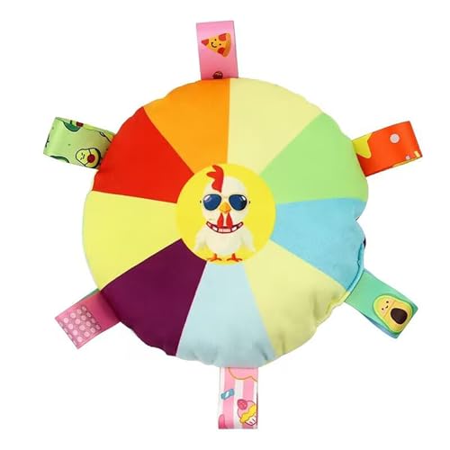 Porceosy Dog Flying Disc Toy - Soft Rainbow Plush Flying Saucer Pet Toss Toy with Bell Interactive Fetch & Training Toy for Small Medium & Large Dogs, Durable Outdoor Puppy Chew Toy for Playtime A Porceosy Dog Flying Disc Toy - Soft Rainbow Plush Flying Saucer Pet Toss Toy with Bell Interactive Fetch & Training Toy for Small Medium & Large Dogs, Durable Outdoor Puppy Chew Toy for Playtime A von Porceosy