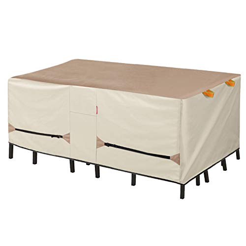 Porch Shield Abdeckung für Terrassentisch Rectangular 84x56 inch Tan & Khaki von Porch Shield