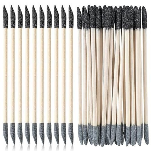 100 Stück Schleifstangen, 5, 5-Zoll-Doppelschleifwerkzeug-Matchsticks für Holz- und Kunststoffmodelle von Porgeel