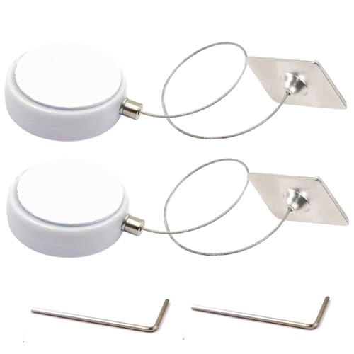 2pcs Fernbedienung Tether Anti-Diebstahl Retraktierbares Fernbedienungssteuer-Tether Rund Security Cable Lanyard Schloss für TV-Gaming-Controller 2pcs Fernbedienung Tether Anti-Diebstahl Retraktierbares Fernbedienungssteuer-Tether Rund Security Cable Lanyard Schloss für TV-Gaming-Controller von Porgeel