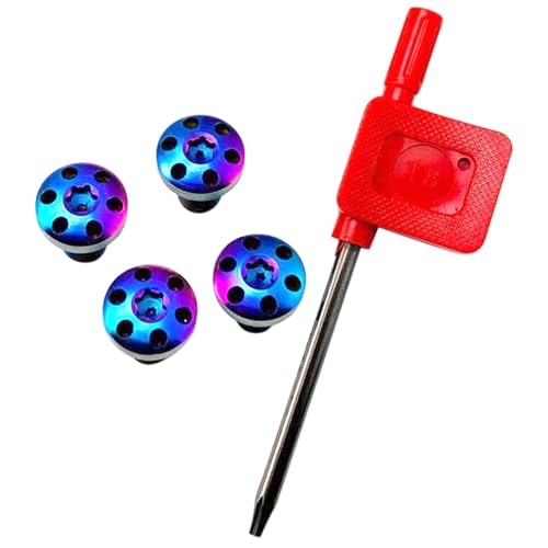 4PCS 1911 Grip Schrauben Edelstahl Torx farbenfrohe Griffschrauben 1911 Teile mit TORX -Taste (Zufallsfarbe) von Porgeel